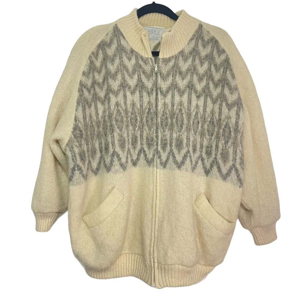 Vintage Alafoos Icewool Iceland Sweater Jacket Full Zipper